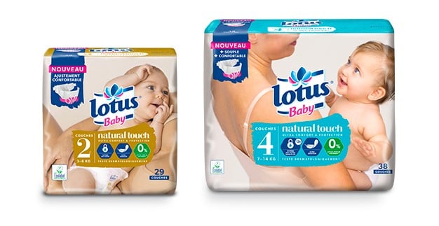 Lotus baby couches touch taille 4 : 7-14 kg le carton de 60